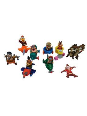 Disney Chip N Dale Rescue Rangers & TailSpin Toy Figure Lot McDonalds Happy Meal